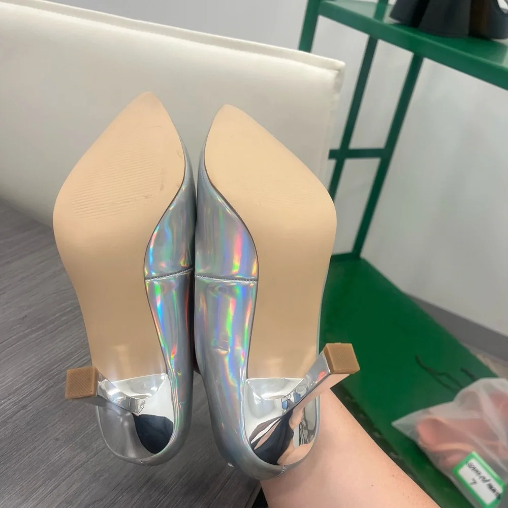 Steve Madden Salza Iridescent Metallic Pumps Size 7